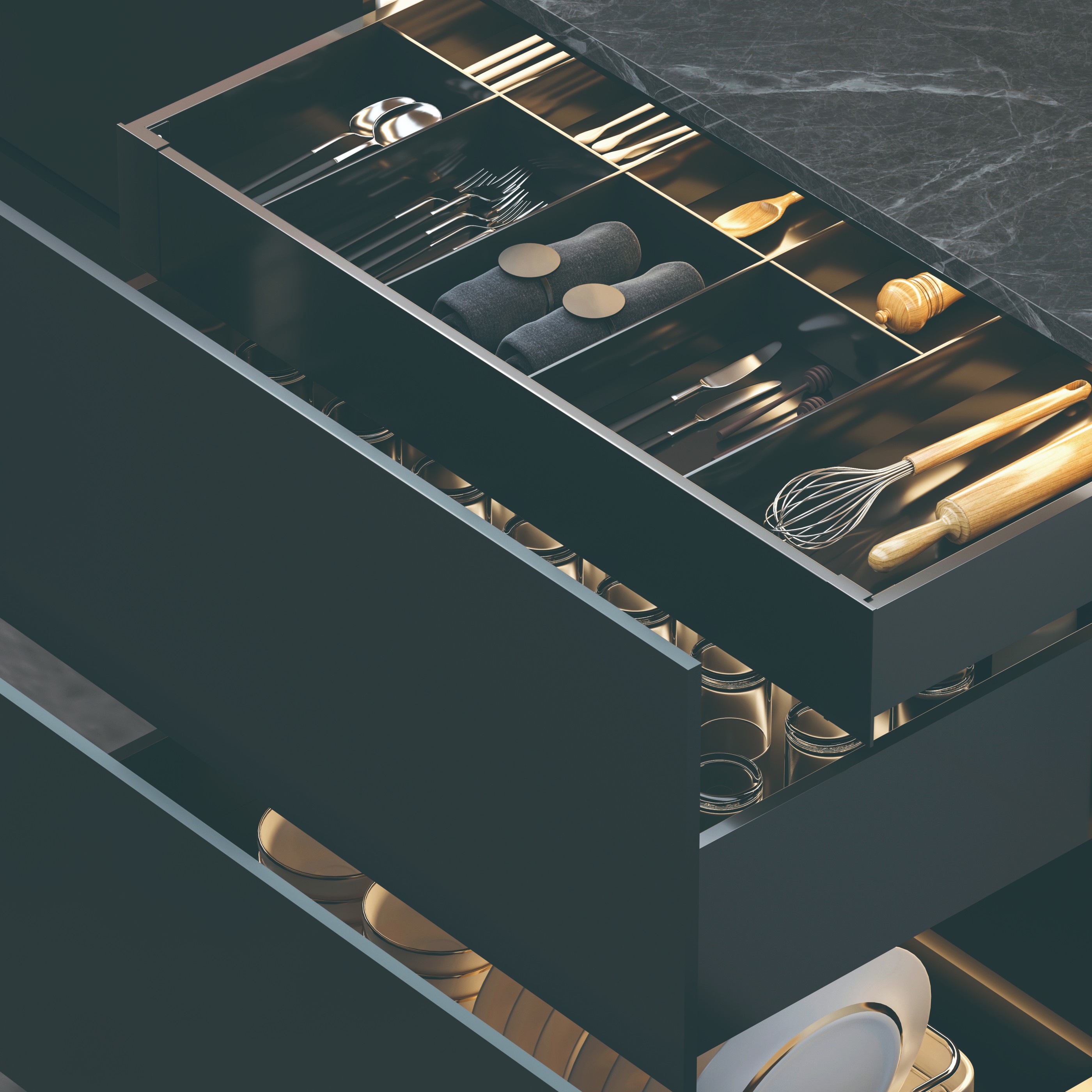 مقایسه ریل آرام‌بند و ریل ساده کشو